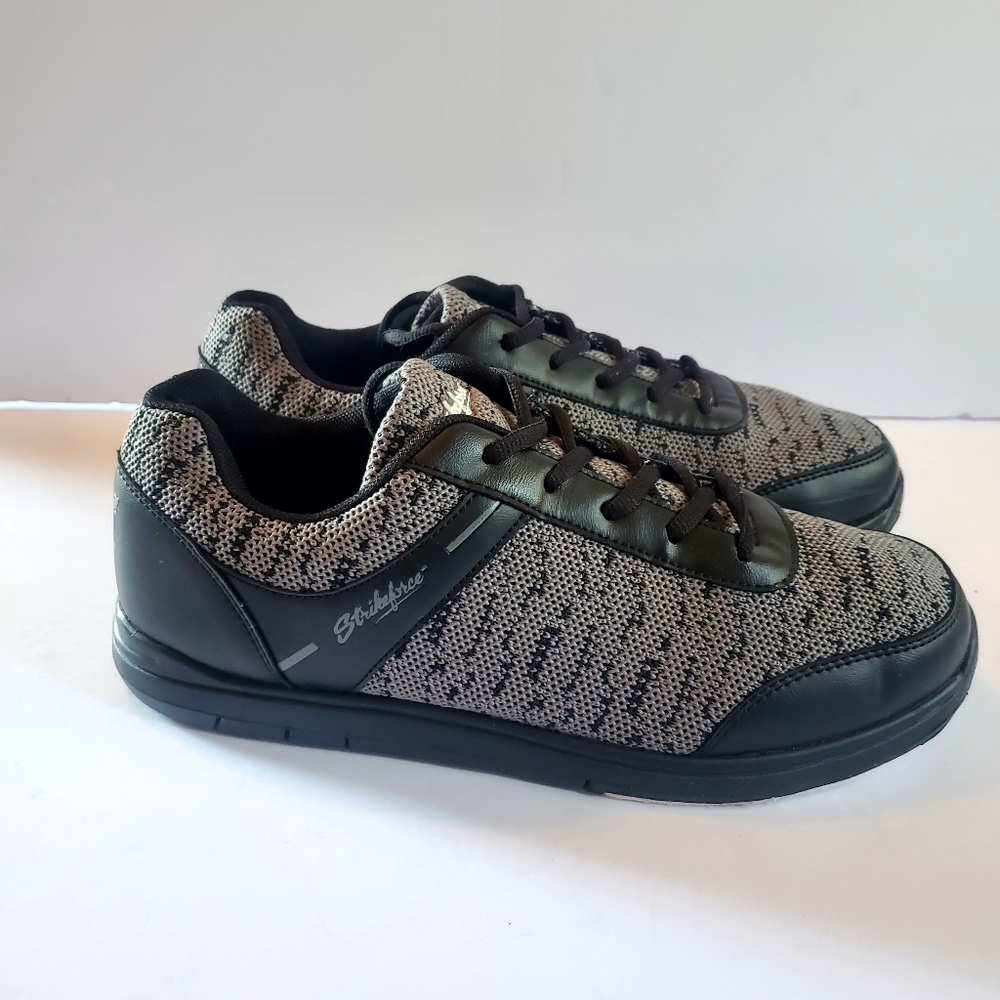 Skechers Men's Black and Gray Knit Sneakers
